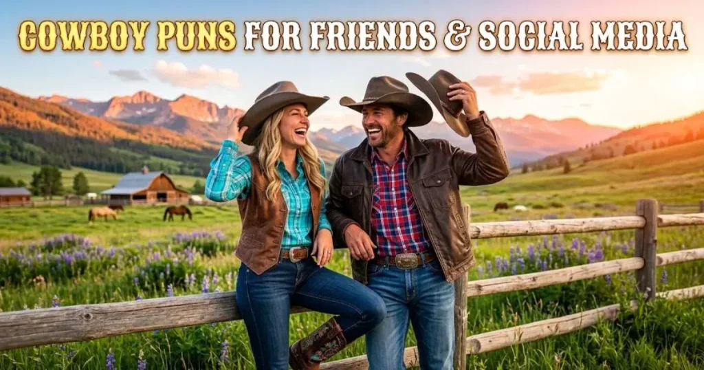Cowboy Puns for Friends & Social Media