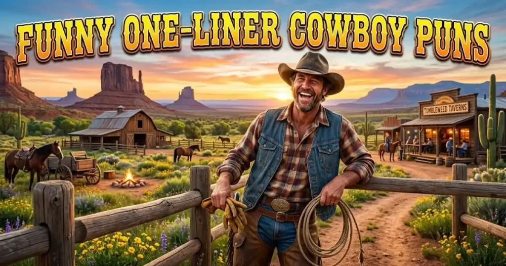 Funny One-Liner Cowboy Puns
