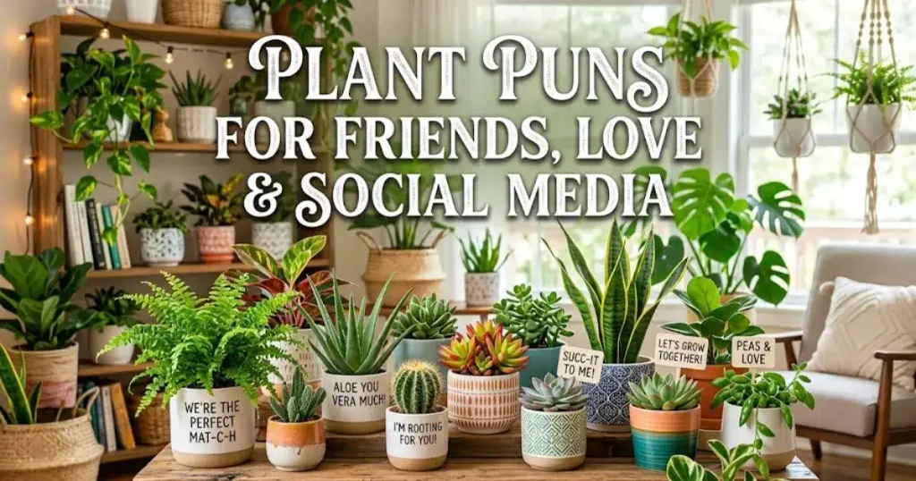 Plant Puns for Friends, Love & Social Media