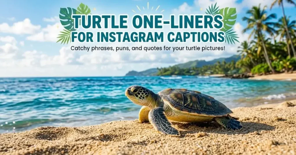 Turtle One-Liners for Instagram Captions
